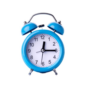 Blue Alarm Clock